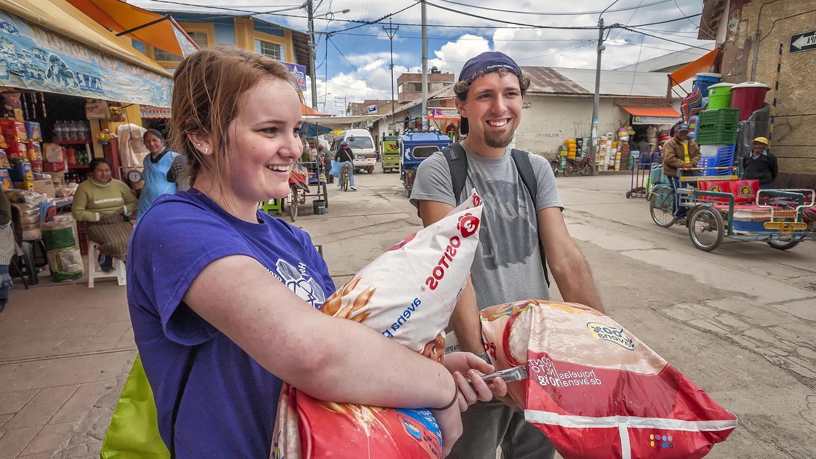 Students on a Service Trip in Peru